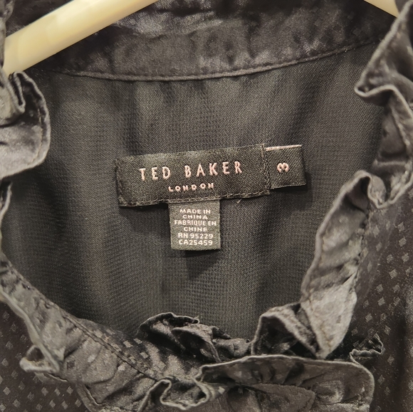 Ted Baker Silk Sleeveless Mini Dress, Black, Size US 8 - Picture 7 of 14